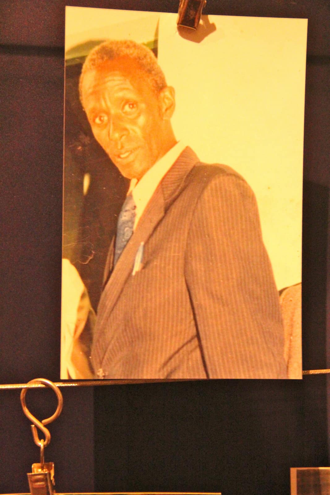 Aged photograph of African man