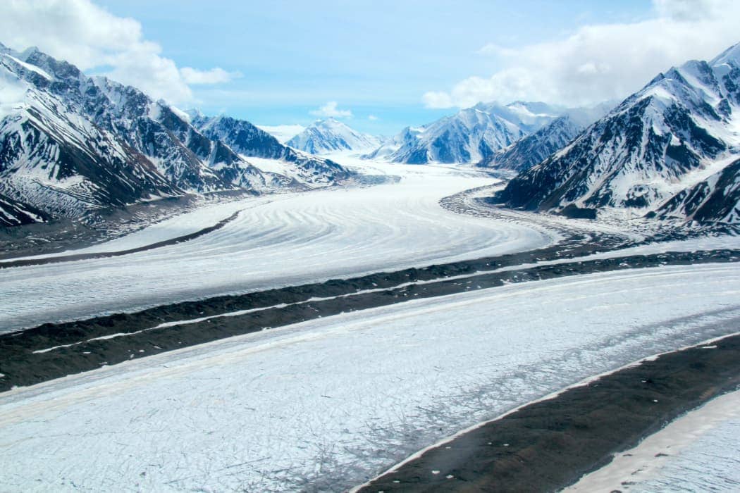 Glacier and mountains