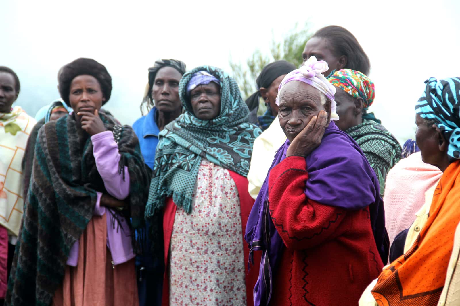 Group of African women standing together