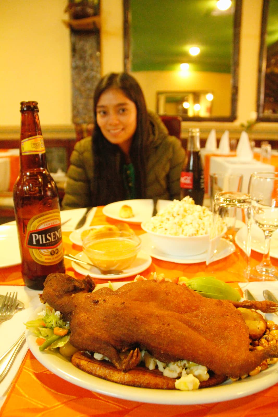 Meal of local food