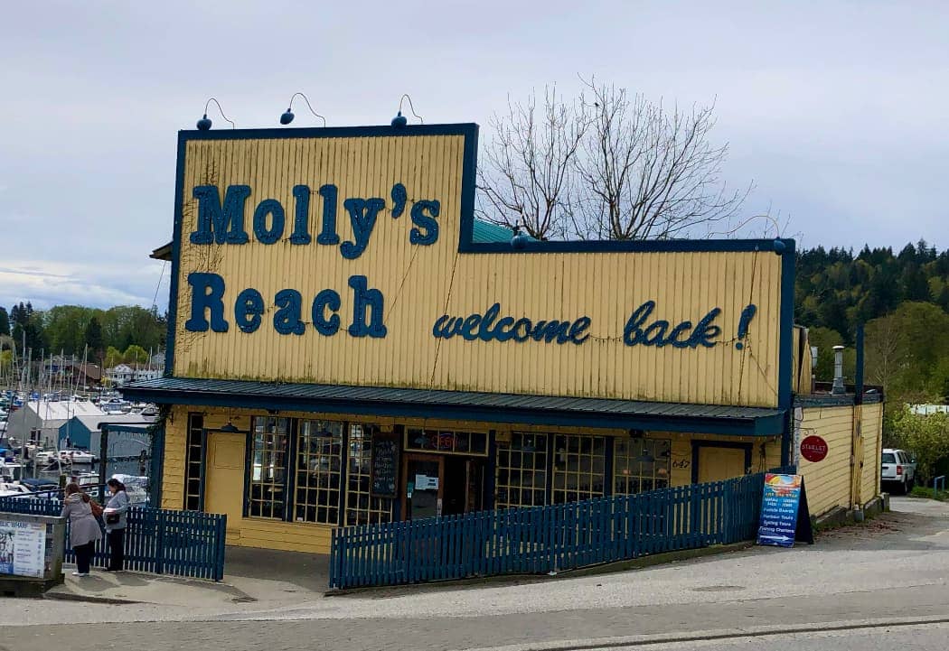 Molly's Reach yellow and blue building