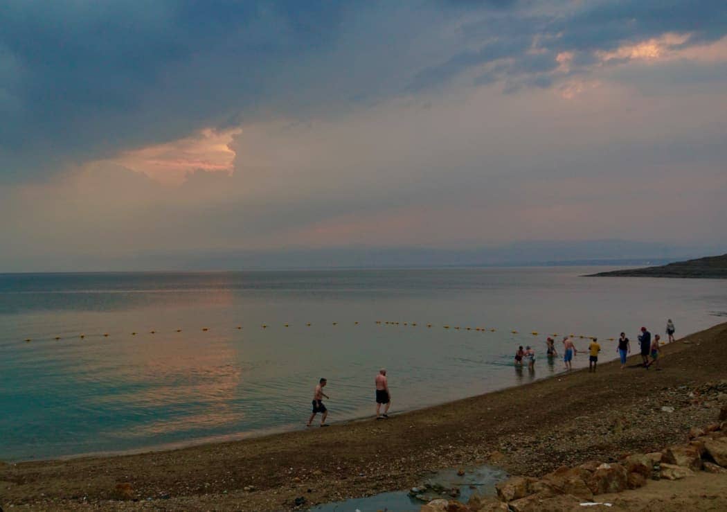 People enjoying swim in Jordan