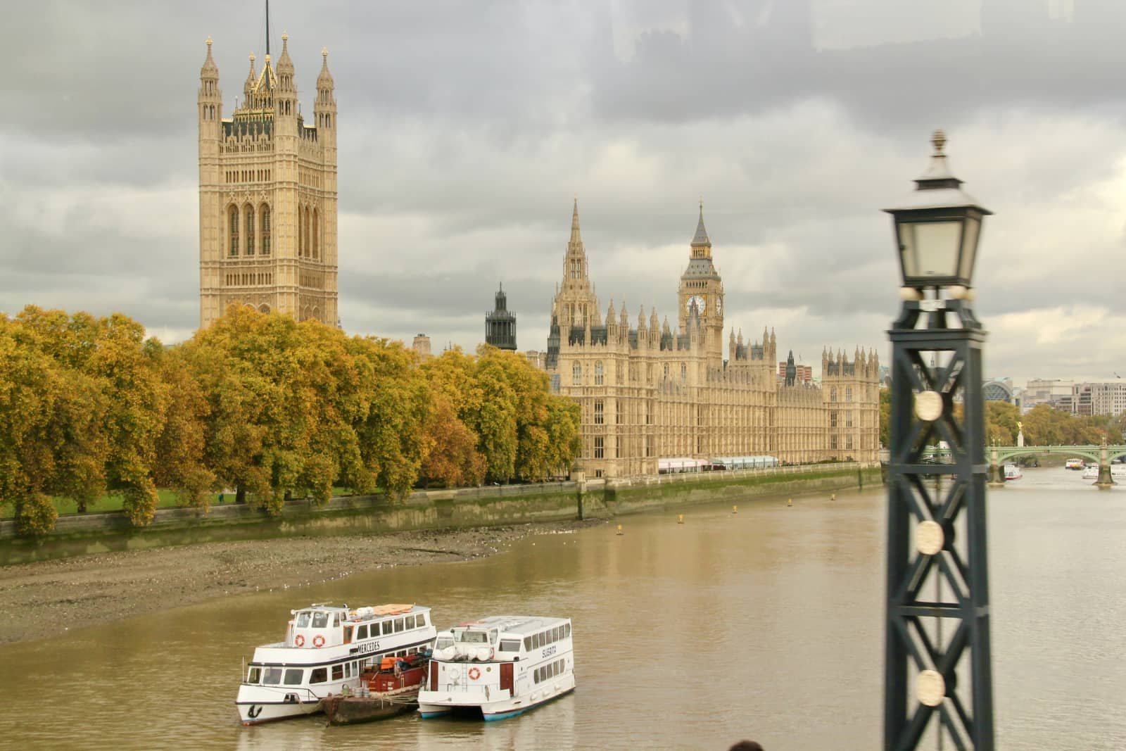 View of Westminster from Thames River