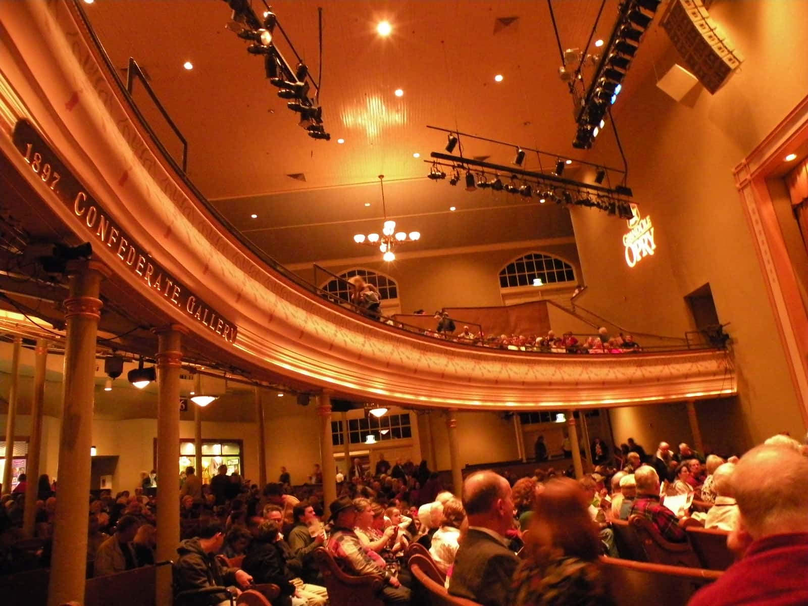 Interior of old musical theatre
