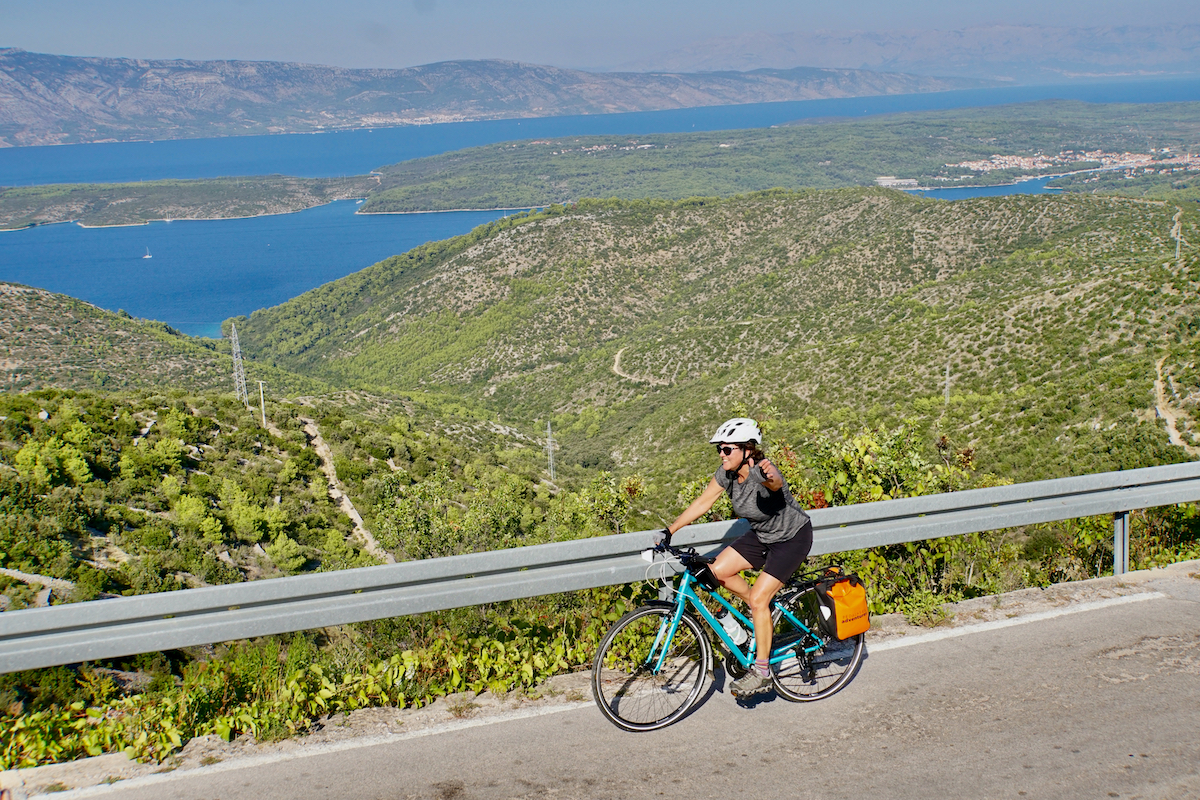 Cyclist in Croatia